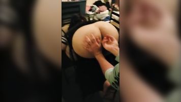 Cuckold girlfriend butt fucked by stranger