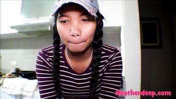 HD 18 week pregnant thai teen heather deep nurse deepthroat throatpie creamthoat swallow cum