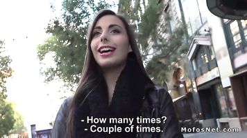 Public Hungarian cutie bangs big dick