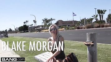 Blonde Cougar Blake Morgan gets cum on her big tits