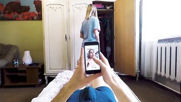 Step sister made her brother cum just before mom came home - Eva Elfie