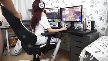 D.Va having a quickie while gaming - Miss Banana