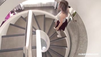 Cock Fits Perfectly Between Eva Elfie's Juicy Boobs
