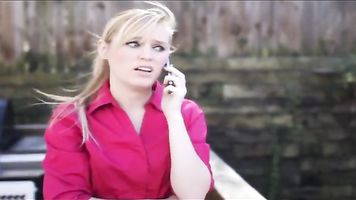 Cute blonde realtor rapped