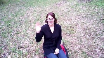 Amateur Blowjob in the forest
