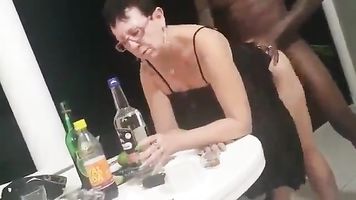 Sexy white granny