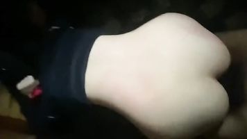 Japanese girl takes big cock and creampie in the ass