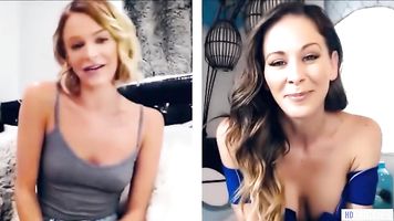 Mom And StepDaughter Masturbating Via Webcam - Cherie Deville, Emma Hix