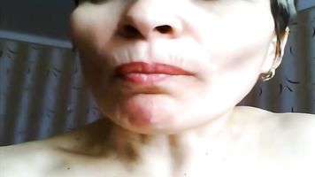 Wet gaping pussy of mature Housewife Natasja