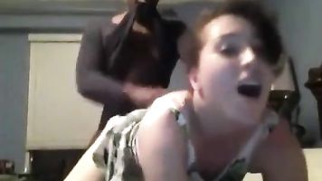 White Teen Takes Her First Black Dick