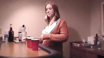 Naked Pregnant Girl in Hotel Room