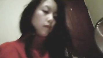 Korean girl gave blowjob