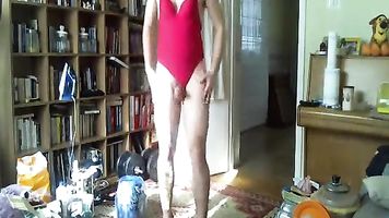 boy in hot one piece swimsuit