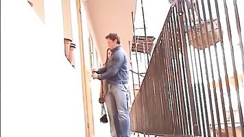 Amateur swingers in hotel filmed by hidden camera