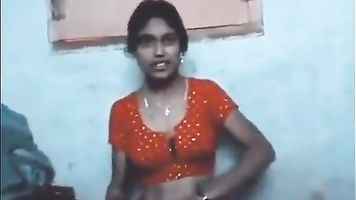 Desi Chudai of Beautiful Indian Village wife in saree enjoying with husband
