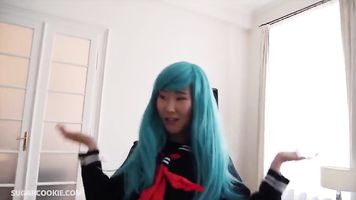 Asian teen Katana gets a creampie