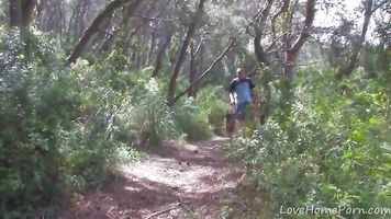 Petite Babe Gets Jumped In The Forest