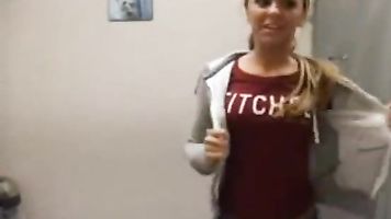 FLASHING IN WALGREENS BATHROOM- COLLEGE INITIATION DARE