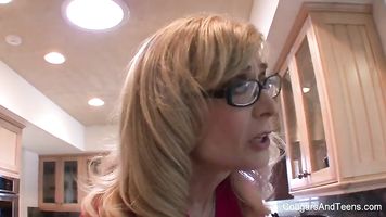 MILF Slut Fucks a Preggo Teen