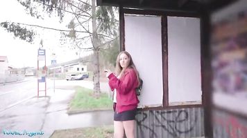 Public Agent Spanish Punk babe Venom Evil fucked in public