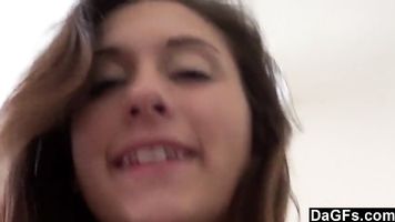 Amazing homemade sex with sensual brunette in my bed