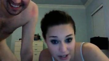 Homemade Cumshot in Girls Eye
