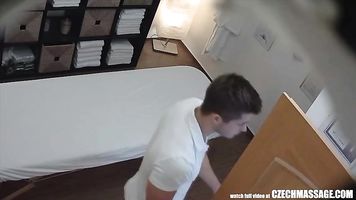 passionate sex on massage table