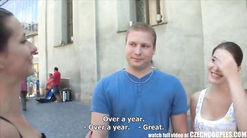 czech couples young couple takes money for public foursome