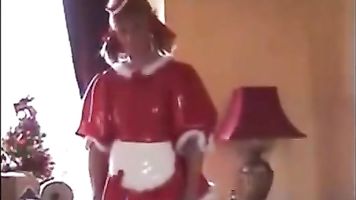sissy christmas maid
